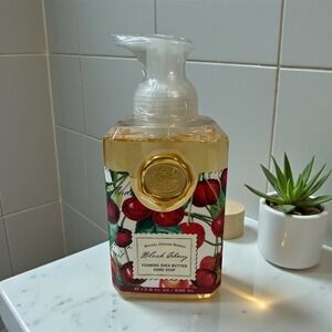 Michel Design Works Black Cherry Foaming Shea Butter Hand Soap 17.8 fl oz NEW